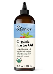 Sky Organics Organic Castor Oil, 100% Pure, Hexane Free, Cold-Pressed, castor oil packs for fertility